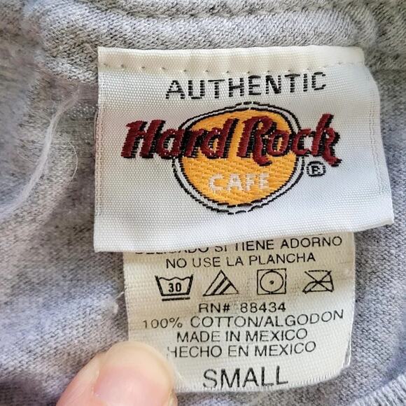 Hard Rock Cafe Honolulu T Shirt Gray Love All Serve All Guitar Mens Size S - Picture 7 of 7